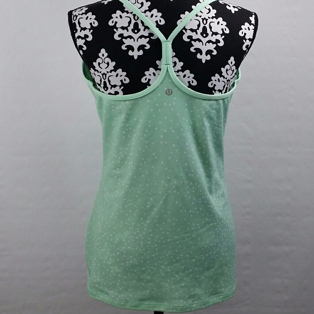 Lululemon Athletica Tank Top 12 Power Y Green Mint - Picture 2 of 7